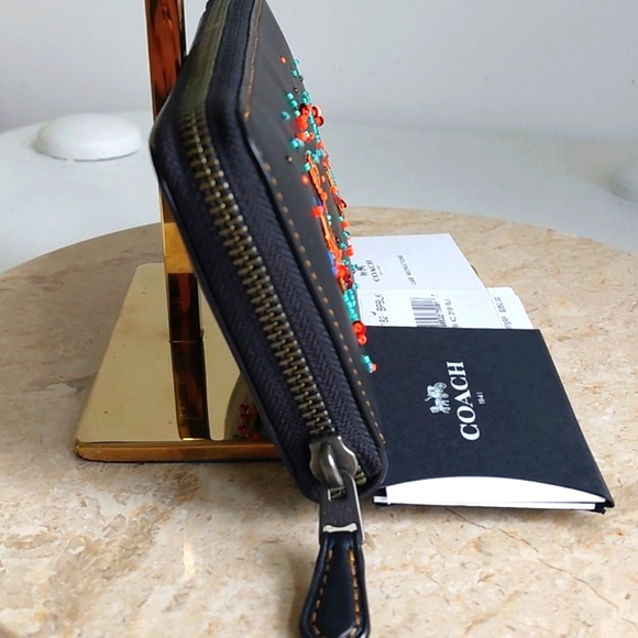 1941 Coach Glovetanned  lined rare leather  wallet NWT  wristlet Meadowlark - Picture 4 of 16